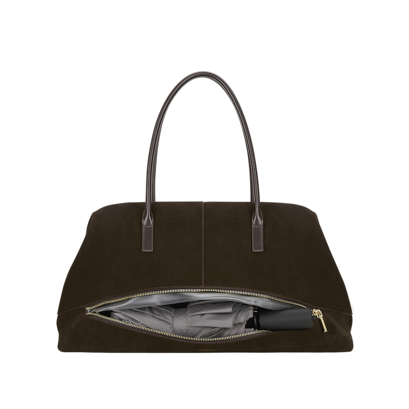 Espresso Suede Club Bag